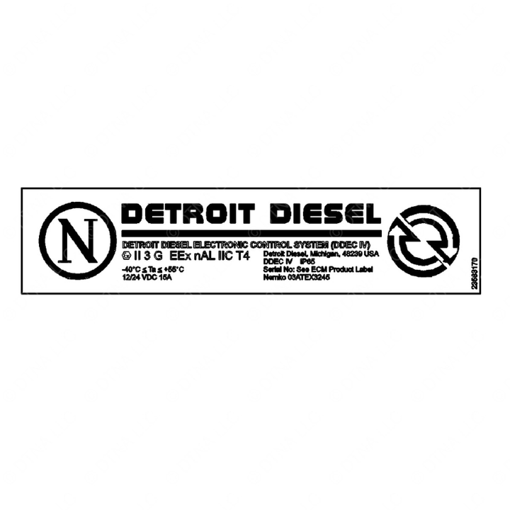 DDE 23533170 LABEL