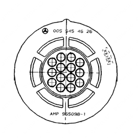 DDE A0055454626 PLUG SOCKET