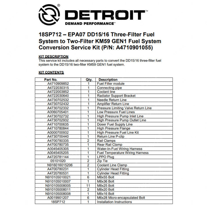 DDE A4710901055 3-2 CONV KIT