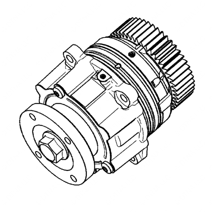 DDE A4712305723 REAR ENGINE PTO, COMPLETE ASSEMBLY