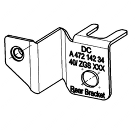 DDE A4721423440 BRACKET - EXHAUST BACK PRESSURE SENSOR