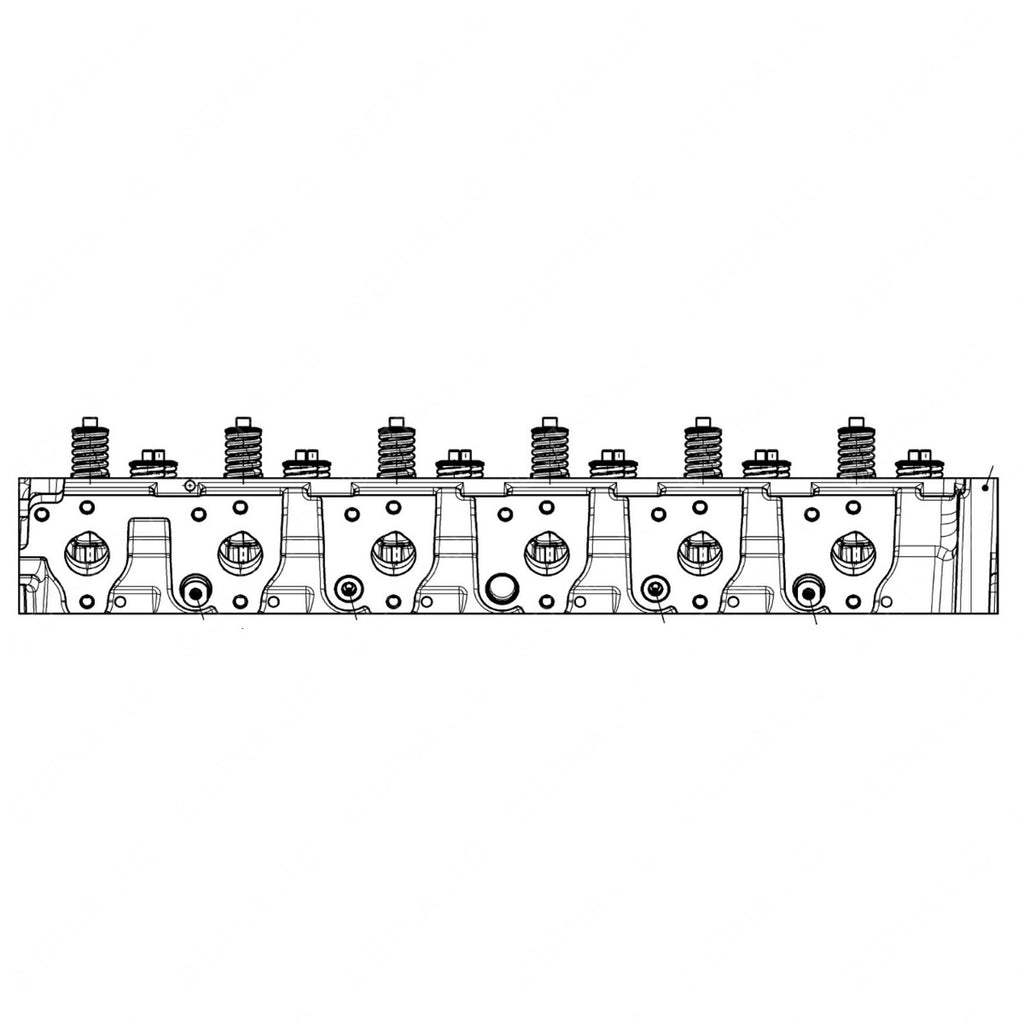 DDE EA9060107421 CYL HEAD W VALVES MBE900 6.4L
