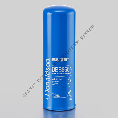 DN  DBB8664 FILTER-OIL,ENG,SPIN-ON,CLN SOL,BLUE,BULK