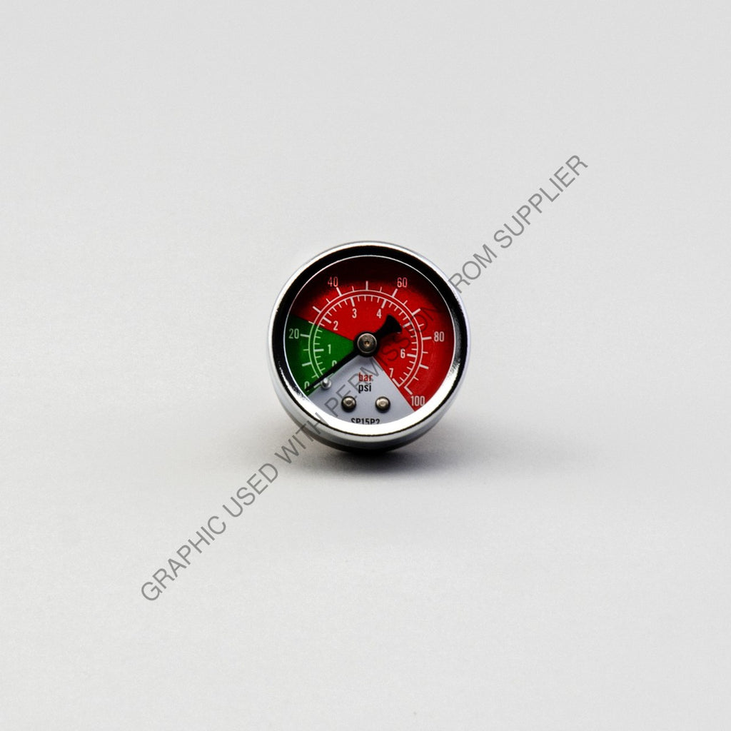 DN  P579716 PRESSURE GAUGE 1-100 PSI TRI-COLOR