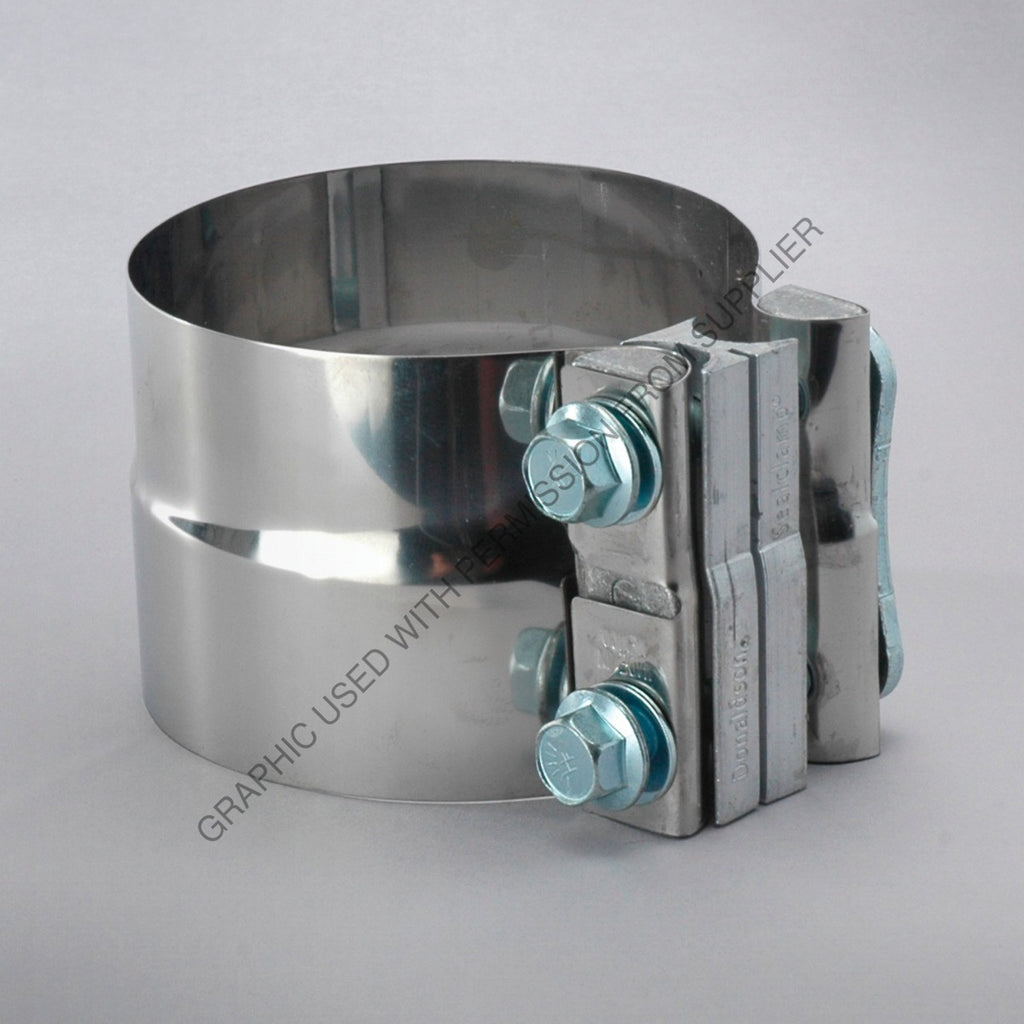 DN  X007784 CLAMP-STEPPED,PREFORMED,4IN,SS,SEALCLAMP