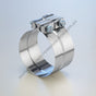 DN  X007785 CLAMP-STEPPED,PREFORMED,5IN,SS,SEALCLAMP