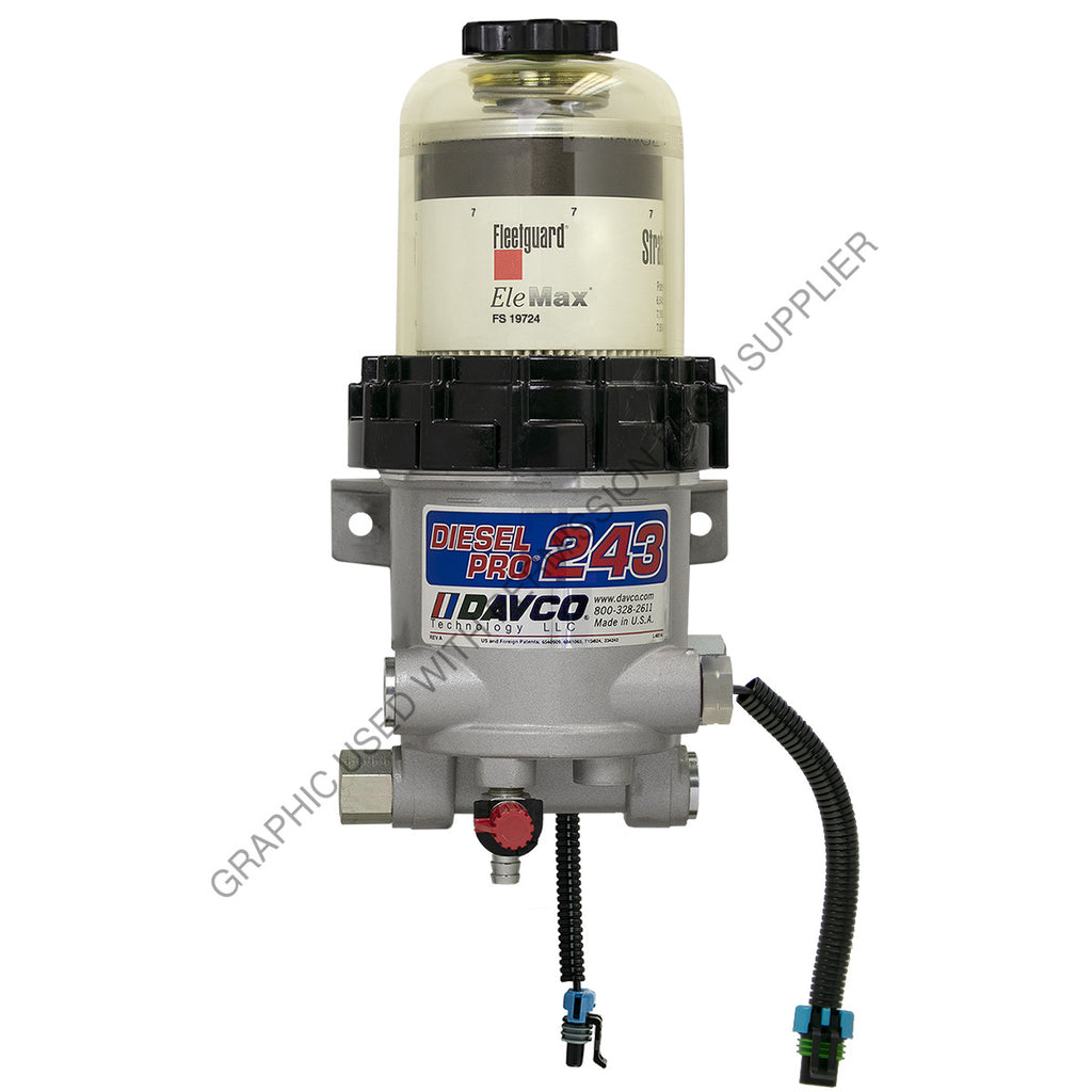 DVC 249053CDT07 FUEL/WATER SEPARATOR,DP243,12V