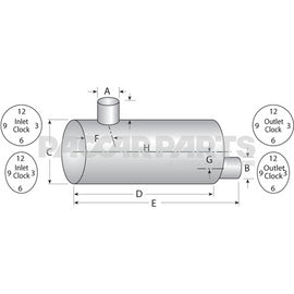 EMM86526 MUFFLER-TYPE 5-10.1"