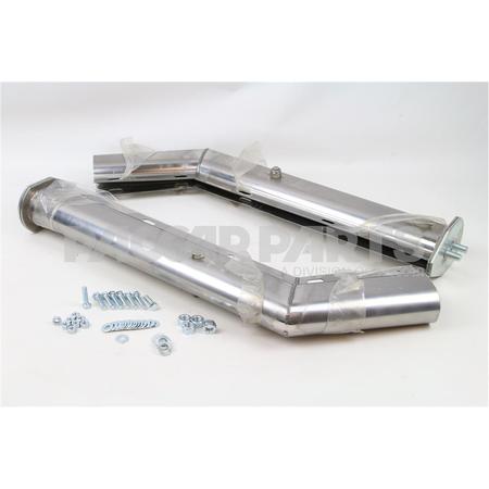 FB00451 27" MUDFLAP HNGR,SS,ANG,PR,1-1/8"