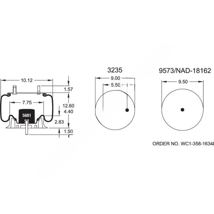 FI  W01 358 9307 AIR SPRING