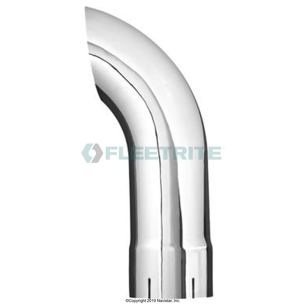 FLT89055C PIPE,4IN X 24IN CHROME CURVED