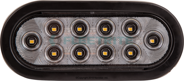 FLTBU60010W 6 WHITE OVAL BACK-UP, 10 LED