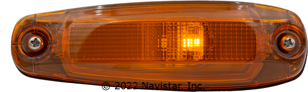 FLTCBF63002A 2 LED AMBER, OVAL FREIGHTLINER