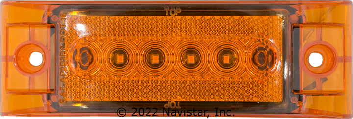 FLTCM26106A 6 LED, 2 X 6 AMBER, 2 WIRE C