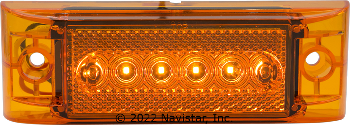 FLTCM26106A 6 LED, 2 X 6 AMBER, 2 WIRE C