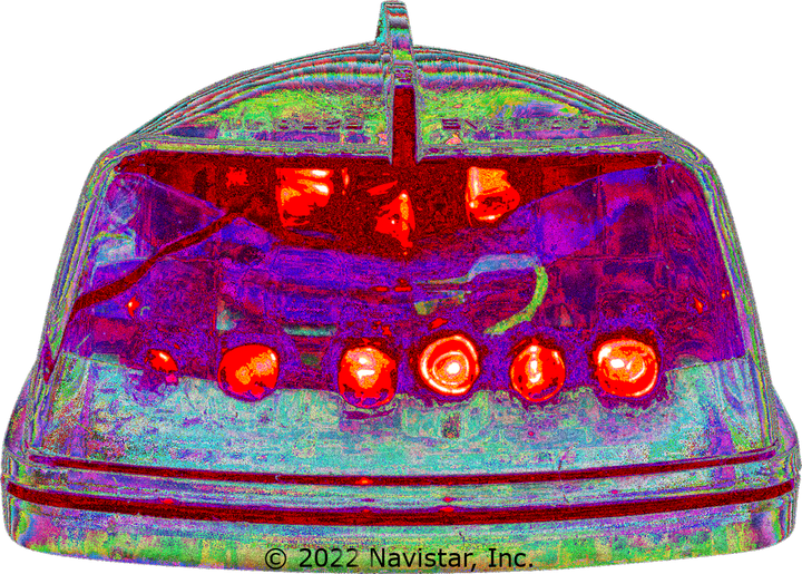 FLTCM27015R 15 LED, TRIANGULAR RED CLEARAN