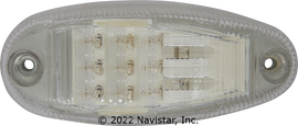 FLTCMN62011AC 11 LED, OVAL CLEAR /AMBER INTE