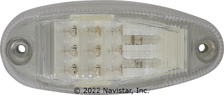 FLTCMN62011AC 11 LED, OVAL CLEAR /AMBER INTE