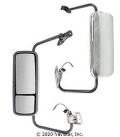 FLTMIRCOLCL MIRROR ASSEMBLY WITH BRACKET