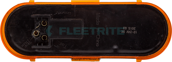 FLTPT60042A 6 AMBER OVAL P/T, 42 LED