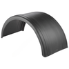 FLT 5005 76 POLY SINGLE AXLE-BLACK PAIR