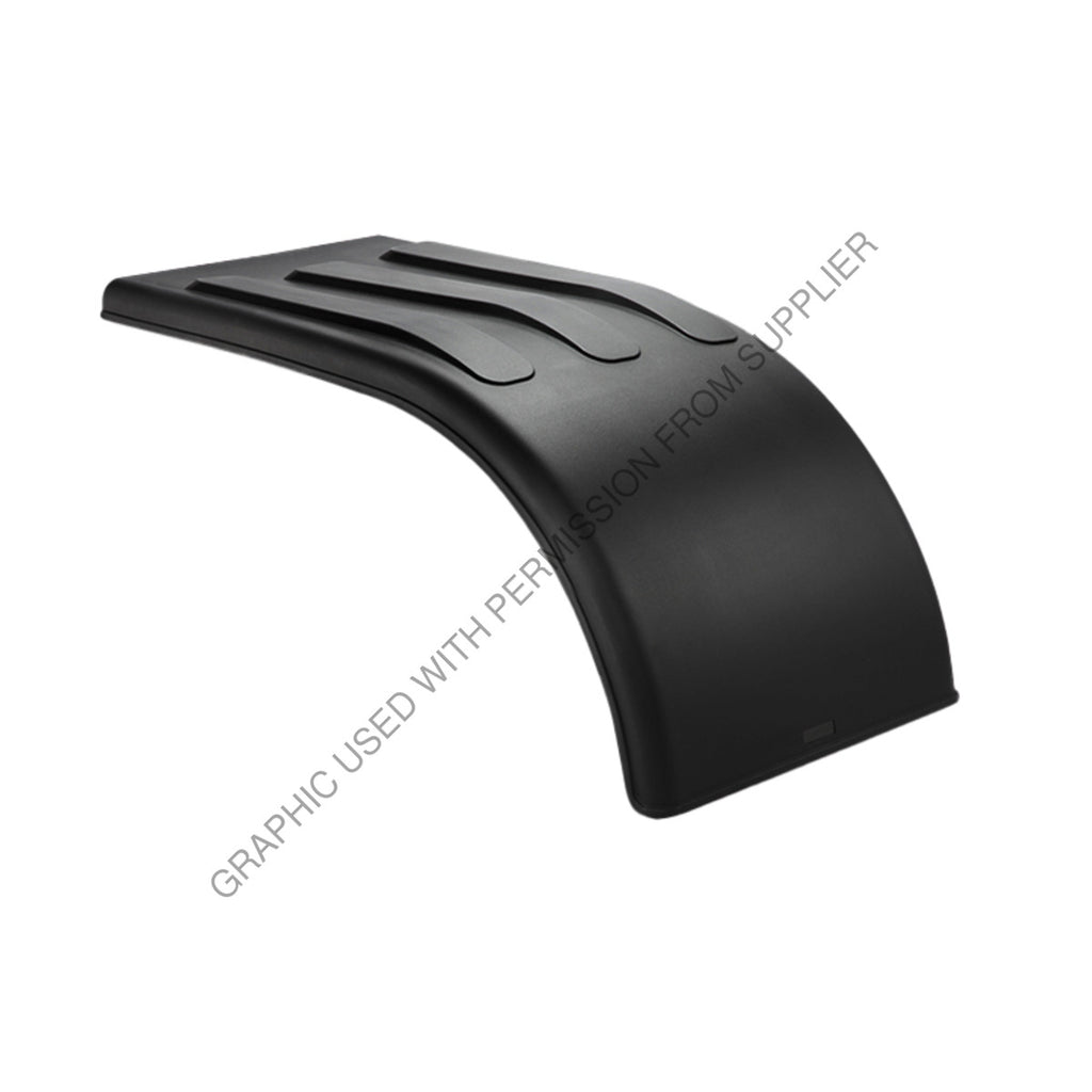 FLT 5325 66 1 FENDER HALF TANDEM POLY, BLACK 3 RIBS