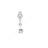 FUL 84001 FITTING-1/8IN TUBE TO 1/16IN MALE PIPE