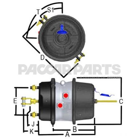 GC2424 BRAKE-SPRING 2424 COMBO