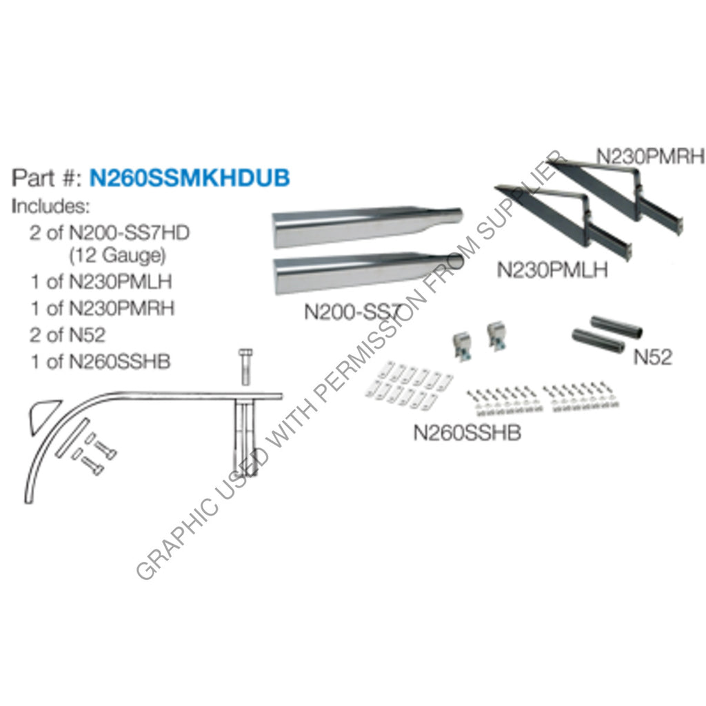 GRN N260SSMKHDUB HEAVY DUTY MOUNTING KIT HALF TANDEM