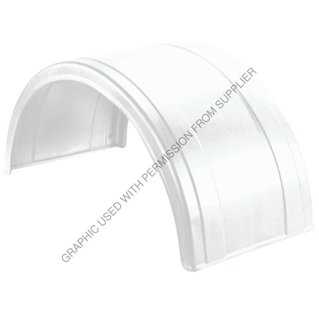 GRN NF180PX3 POLY ROUND FENDER WHITE