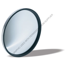 GRO 12183 MIRROR-8IN ROUND,CONVEX,CTR MOUNT,ST STL