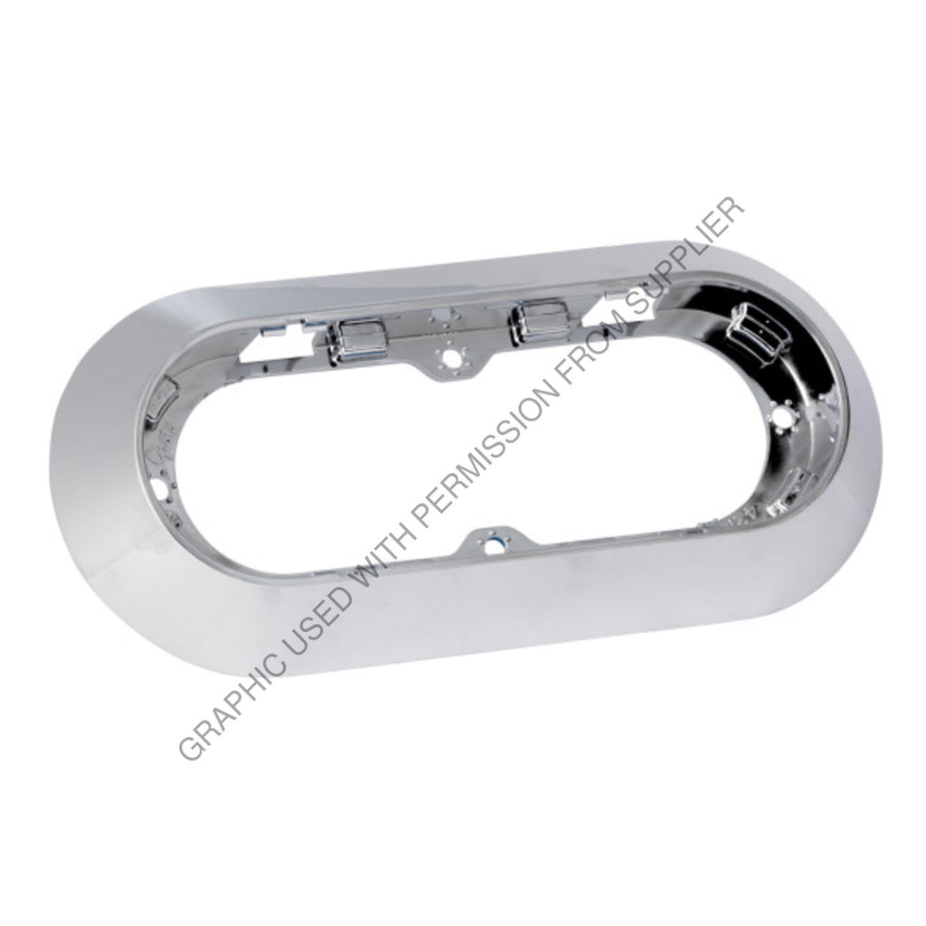 GRO 42153 CHROME PLATED SURFACE-MOUNT SNAP-IN FLAN