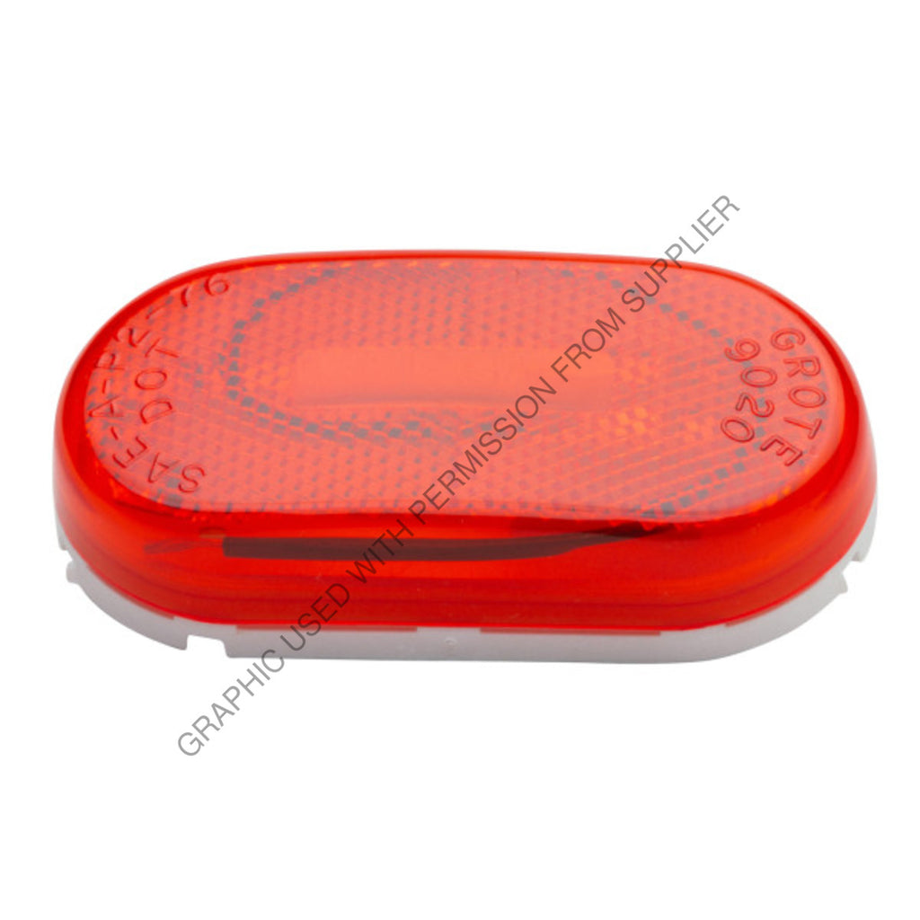 GRO 46712 RED OVAL CLR/MKR LAM