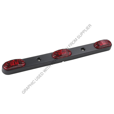 GRO 49212 5 RED LED 15 ID BAR LAMP