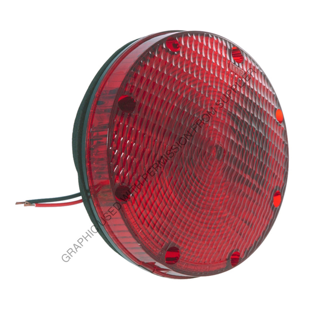 GRO 50132 RED SCHOOL BUS LAMP