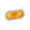 GRO 54243 YELLOW, LED, OVAL SIDE TURN LAMP W/GRAY