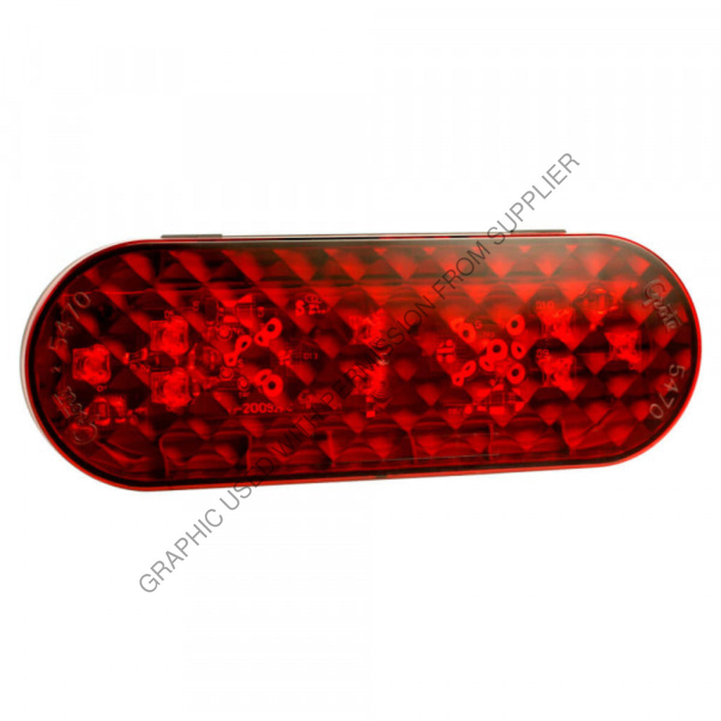 GRO 54762 LAMP-6IN OVAL LED STOP TAIL TURN, RED