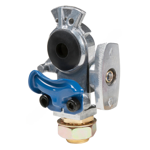 GRO 81 0001 SBBS GLADHAND, SHUT OFF, 3/8 BULKHEAD, BLUE,