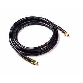 GRO 81 0112 12', RUBBER AIR HOSE WITH SPRINGS, BLACK