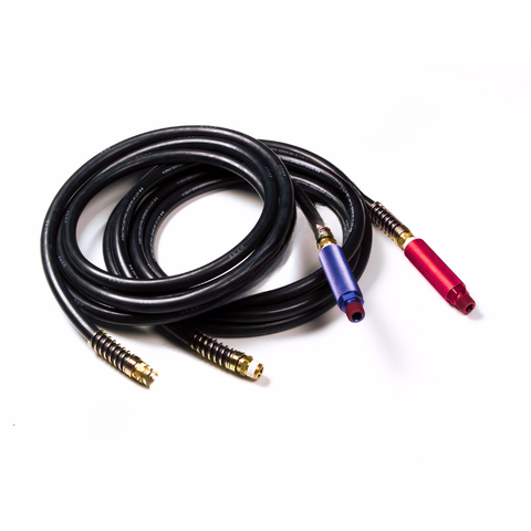 GRO 81 0112 GRB 12', RUBBER AIR HOSE - BLACK WITH RED/BL