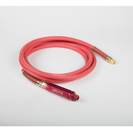 GRO 81 0112 RGR 12', RED RUBBER AIR HOSE WITH RED ANODIZ