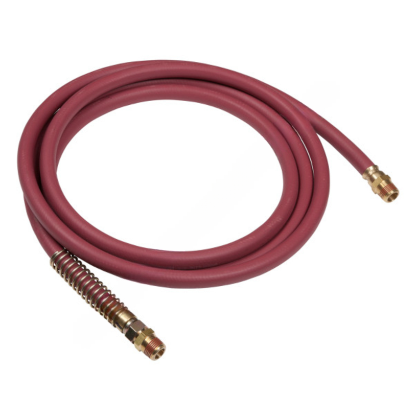 GRO 81 0112 RSS 12' AIR HOSE SINGLE SPRING, RED