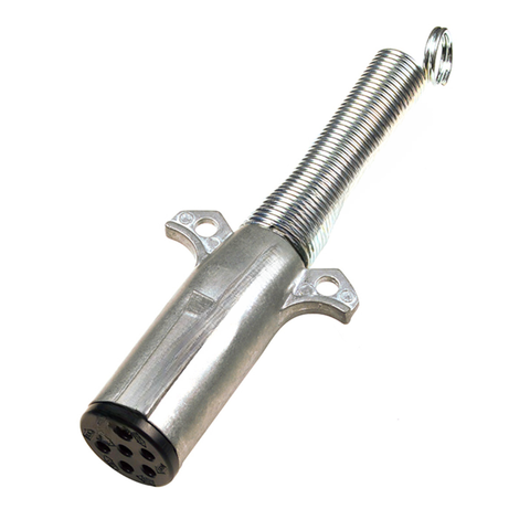 GRO 82 1019 TRAILER PLUG, 7 POLE, W/GUARD, DIE CAST