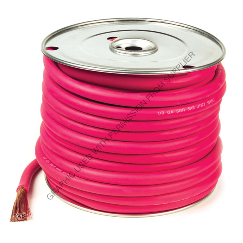 GRO 82 6700 BATTERY CABLE, RED, 2/0 GA, 100 SPOOL