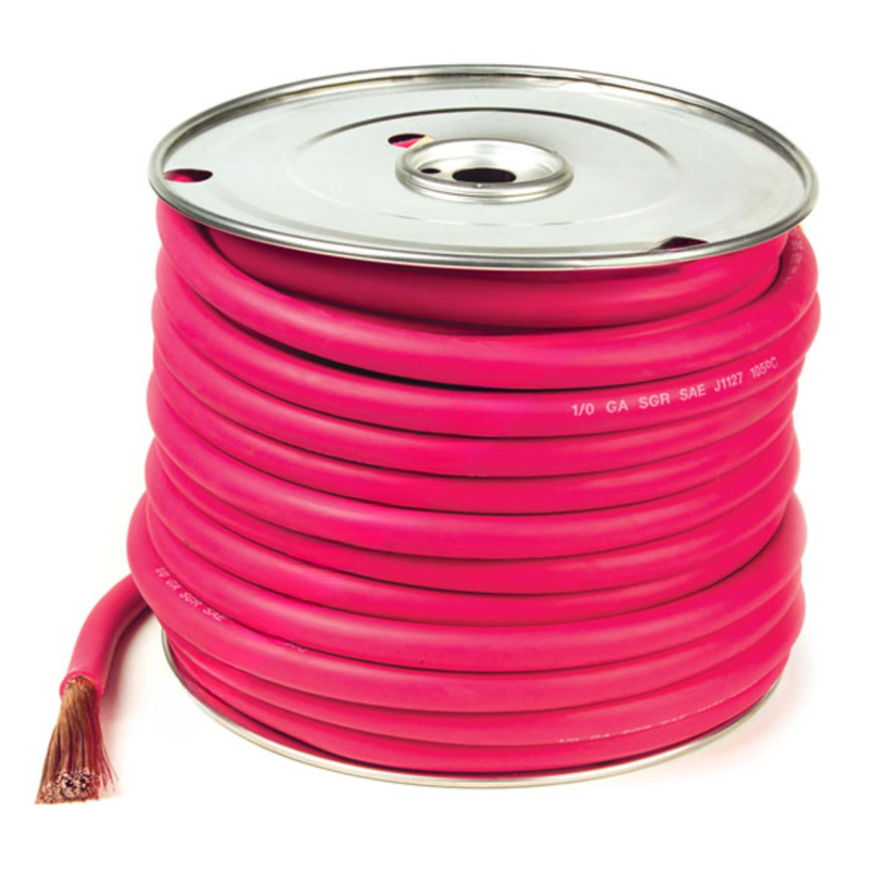 GRO 82 6709 BATTERY CABLE, RED, 2 GA, 100 SPOOL
