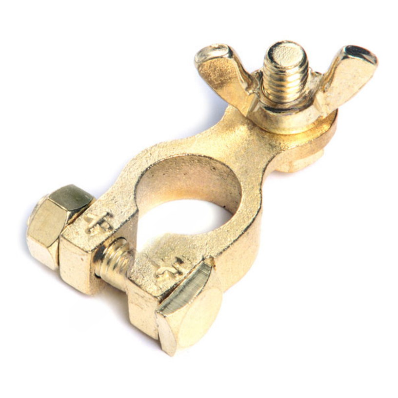 GRO 82 9125 MARINE TERMINAL, BRASS, NEG, PK 1