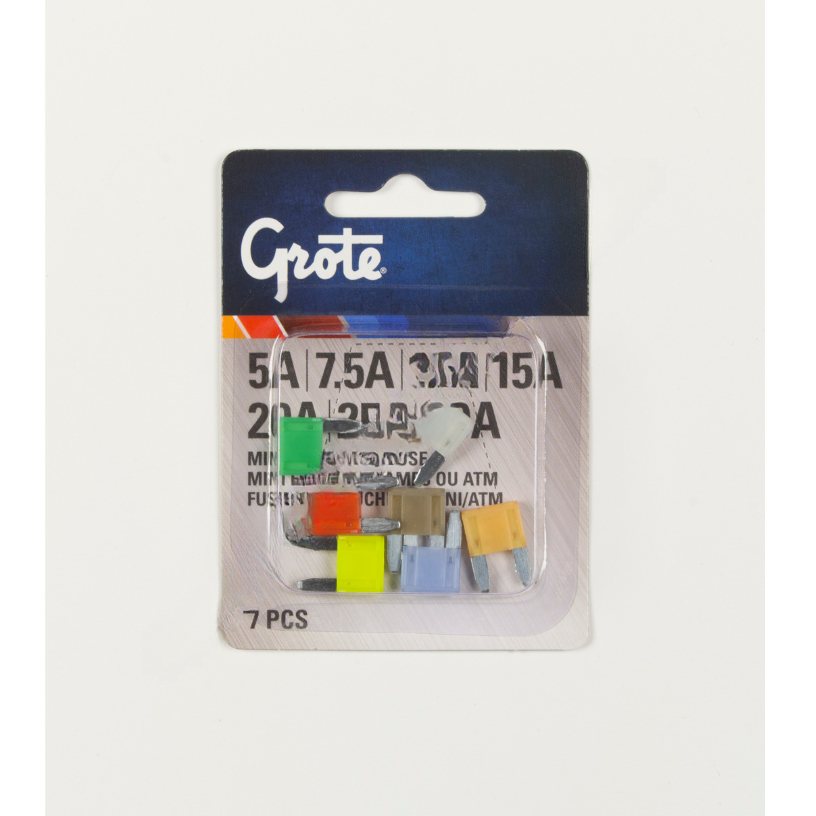 GRO 82 ANM7 MINIATURE BLADE FUSE ASSORTMENT, 7 PK