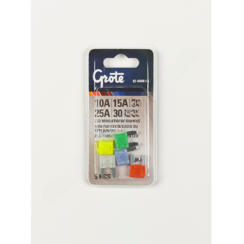 GRO 82 ANMI5 FUSE, LED MINI BLADE ASSORT 5PK
