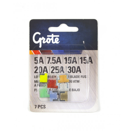 GRO 82 ANS75A FUSE, LOW PROFILE MINI BLADE, 7.5A, 5PK
