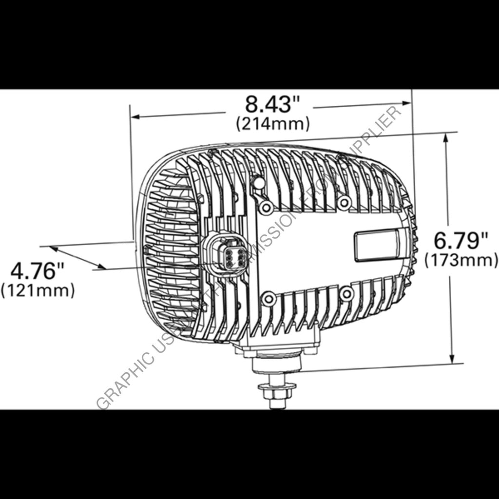 GRO 84641 5 LED HEATED SNOW PLOW LIGHT- RIGHT/PASSEN